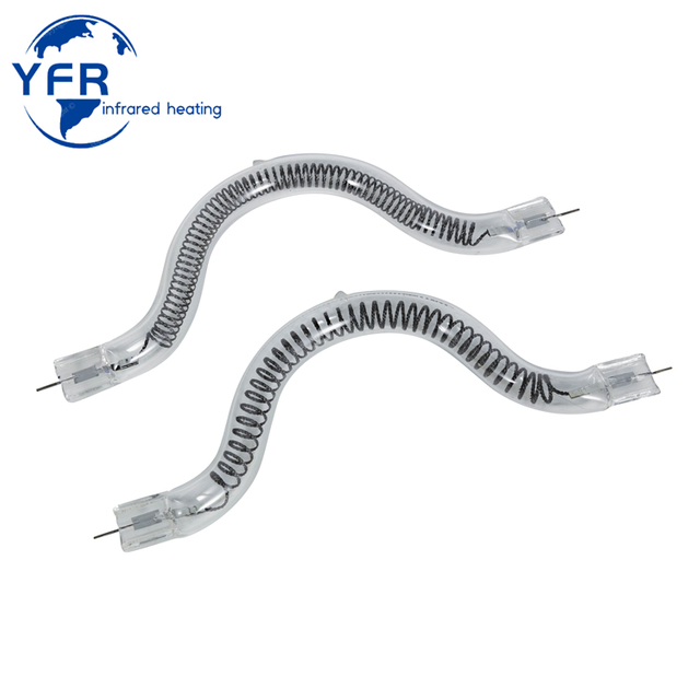 鍍金異形紅外線加熱管，通常用于加熱塑料件，快速干燥涂層。