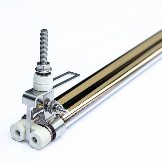 中波紅外線加熱燈，金色雙管白色單管。